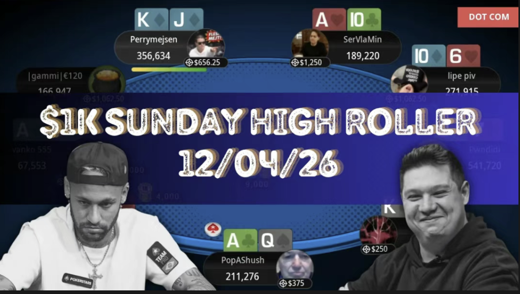 内马尔Sunday High Roller决赛桌牌局分析 翻牌圈局势