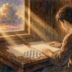 他上传的最后一张图,是张棋盘