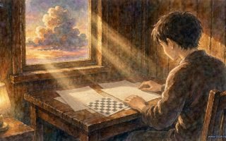 他上传的最后一张图,是张棋盘