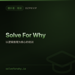 【培训】Solve For Why