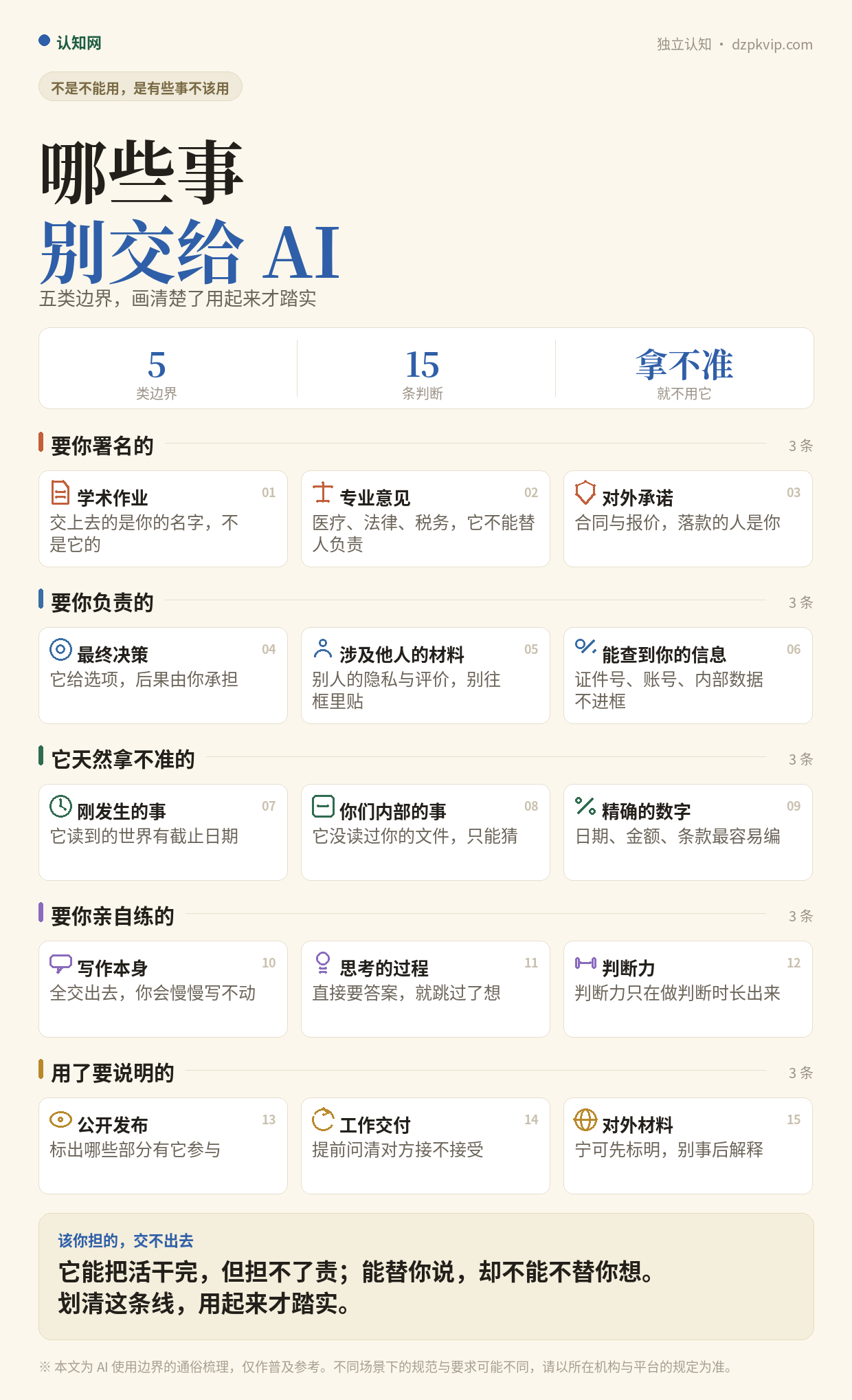 哪些事别交给 AI