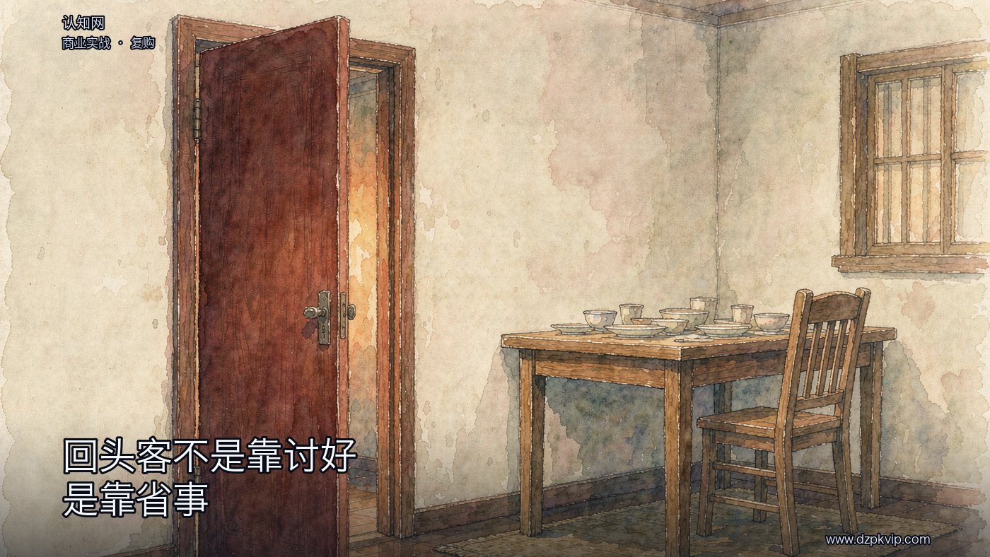 一间安静小屋的素木门半掩着；门里一张简朴的桌子已经摆好，椅子也拉开着，像是早就预备妥当；墙上什么都没挂，屋里也没有人；屋内的暖光从门口透出来；画面里没有人物，也没有任何文字